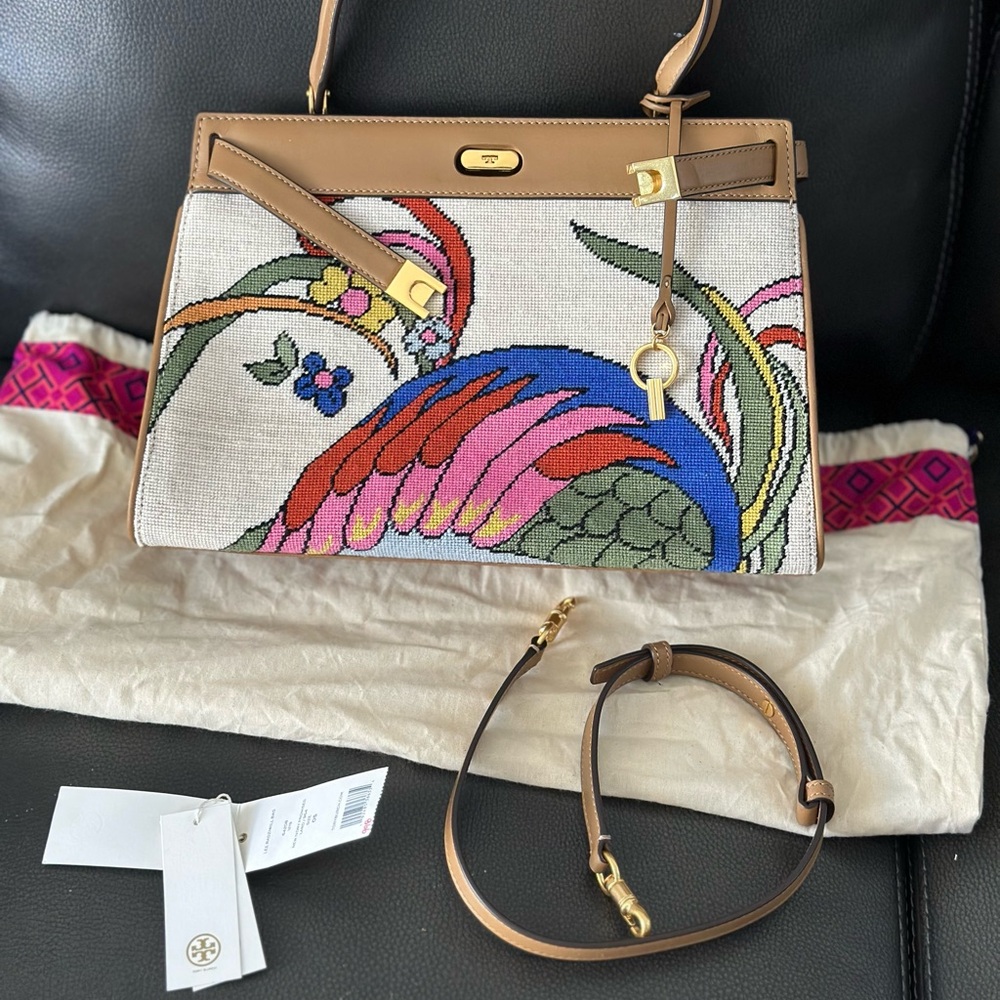 Elegant Multicolor Embroidered Women's Bag